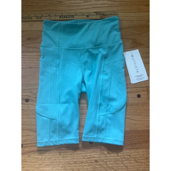 Athleta Shorts Sz XXS Turquoise Ultimate Stash II 9” Shorts - Picture 1 of 8